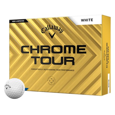 Callaway Chrome Tour White 2024 Golf Balls - 1 Dozen