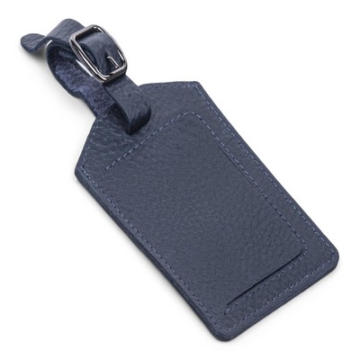 Bugatti Leather Luggage Tag-Navy