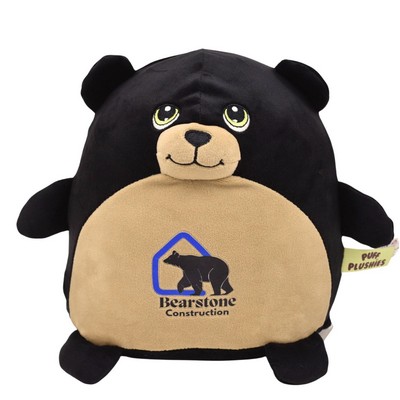 9" Benny the Black Bear Puff Plushie