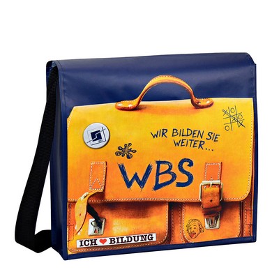 120g Laminated Non-Woven Custom Messenger Bag (14"x13"x4")