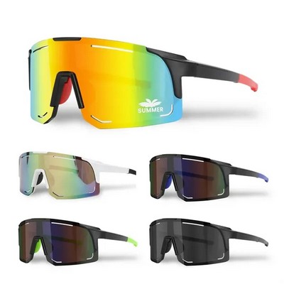 Trendy Sports Sunglasses With UV400 Lenses