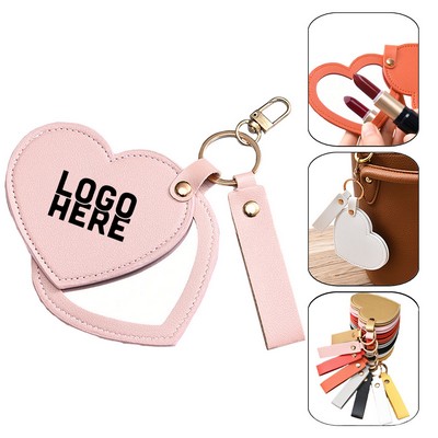 Heart Shaped Mirror Keychain