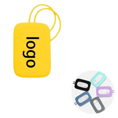 Drop Proof Waterproof Silicone Luggage Tag With Sling