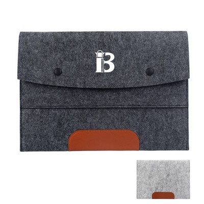 Clamshell Felt Laptop Sleeve