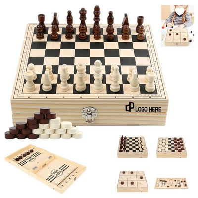 4 In 1 Foldable Board Game Set