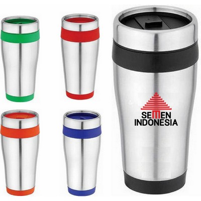 15 Oz. Stainless Steel Commuter Tumbler Mug