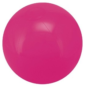 16" Inflatable Solid Hot Pink Beach Ball