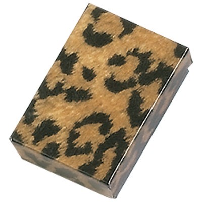 Leopard Cotton Filled Boxes ( 2 7/16" x1 5/8" x13/16")