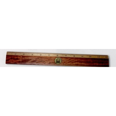 Rosewood Finish and Maple Ruler