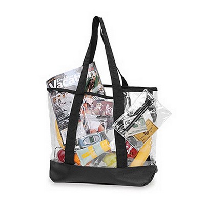 High Visibility Clear Tote W/ Coin Pouch