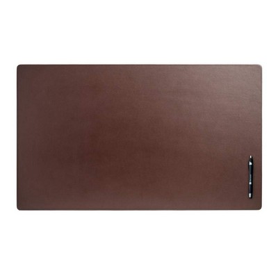 Top Grain Classic Leather Chocolate Brown Desk Mat Without Rails (34"x20")