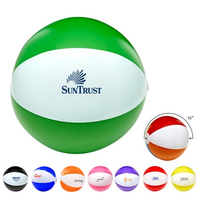 16" Two-Tone Beach Ball Inflate