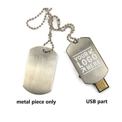 2 GB Dog Tag Style Flash Drive