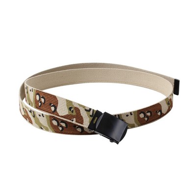 Desert Camouflage/Tan Reversible Web Belt (54")