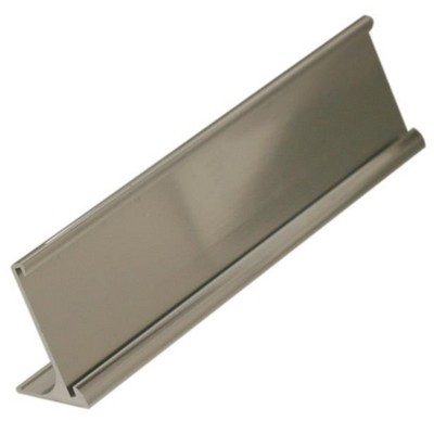 Name Plate Wedge Desk Stand - Aluminum 1-1/2" x 8"