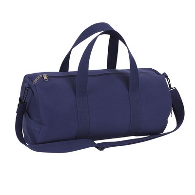 Navy Blue 19" Heavyweight Canvas Shoulder Bag