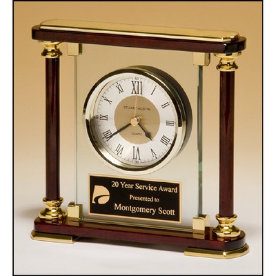 Piano Finish Mantle Clock (7"x7")