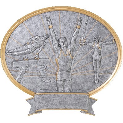 Male Gymnastics Legend Resin Award 8" Tall