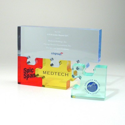 Puzzle Lucite® Embedment Award (6 1/2" x 4 3/4" x 1")