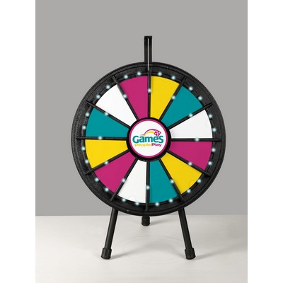 12 Slot Mini Prize Wheel w/Lights