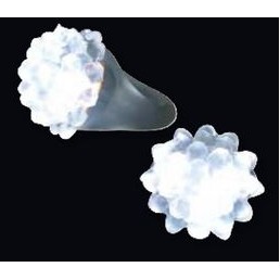 Flashing Dome Ring White LED