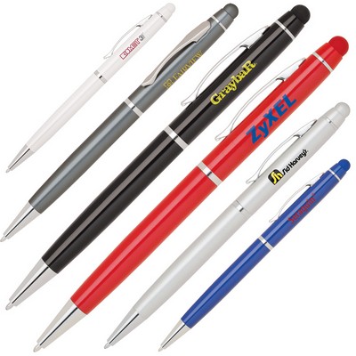 Twist action aluminum stylus pen