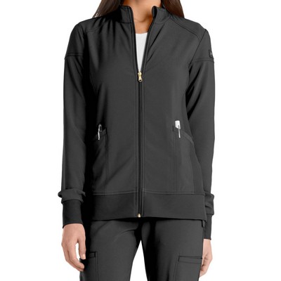 Cherokee Women's Iflex Zip Front Warm Up Scrub Jacket