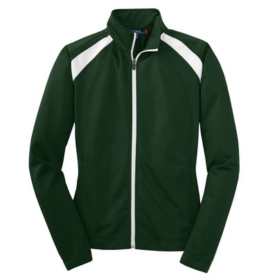 Sport-Tek® Ladies Piped Tricot Track Jacket