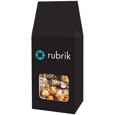 Gourmet Popcorn Gable Window Box - Chocolate Pretzel & Potato Chip Popcorn