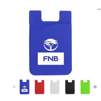 Silicone Cell Phone Wallet with Strong Sticky Back