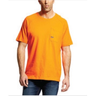 Ariat® Rebar™ Cotton Strong™ Men's Safety Orange T-Shirt