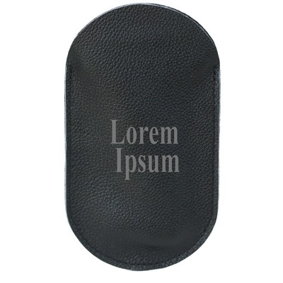 Ahh Super!™ Black Genuine Leather Sleeve