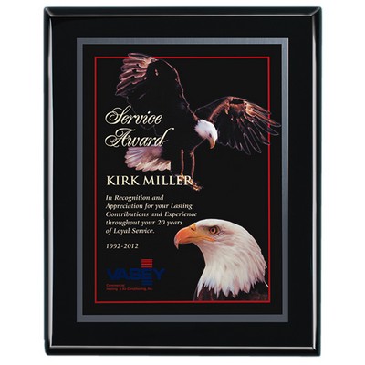 Piano Finish Ebony Plaque with Full Color Sublimation