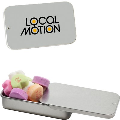 Slider Tin With Conversation Hearts