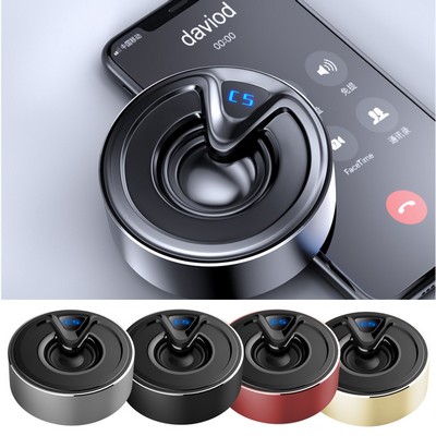 LED Aluminum Alloy Mini Subwoofer Wireless Speaker