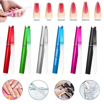 Glass Nail Files w/Case