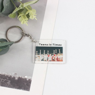 Square Shaped Graduation Pictures Acrylic Keychain - One Side Printing