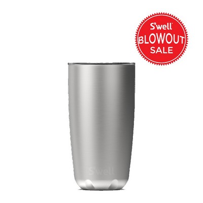 18 oz. S'well Silver Lining Tumbler w/Lid - BLOWOUT SALE!