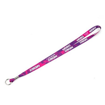 1" Satin Finish Full Color Lanyard