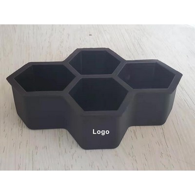 Hexagon Silicone Ice Cube Tray 4 cell