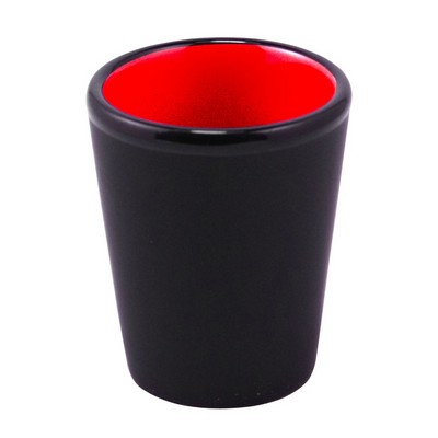 Black Coated Tecas Shot Glass 1.5oz.