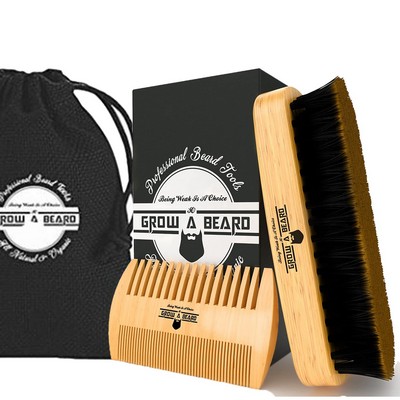 Beard Brush & Comb Set