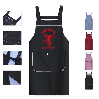 Polyester Bib Apron With Pocket