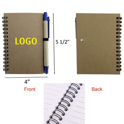 Spiral Notebook/Note Pad w/Pen