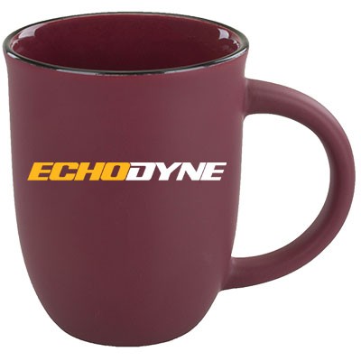 14 Oz. Salem II Burgundy Matte Satin Custom Mug