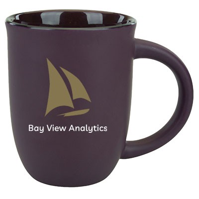 14 Oz. Salem II Purple Matte Satin Custom Mug