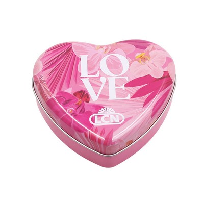 Full Color Heart Shaped Tin