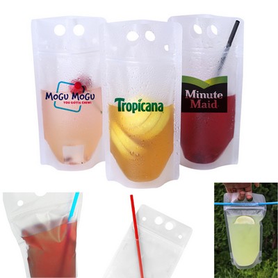 17 Oz. Drink Pouch W/ Straw