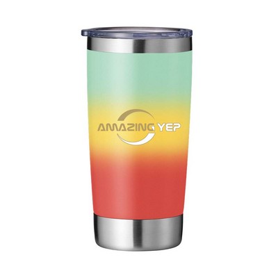 Vacuum Gradient Car Cup Stainless Steel Tumbler 20oz.