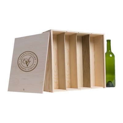 4-Bottle Wood Wine Box